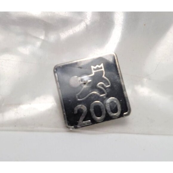 Vintage Brunswick Silver Bowling 200 Game Pin 500 Series Achievement Stick Pin - Picture 2 of 6